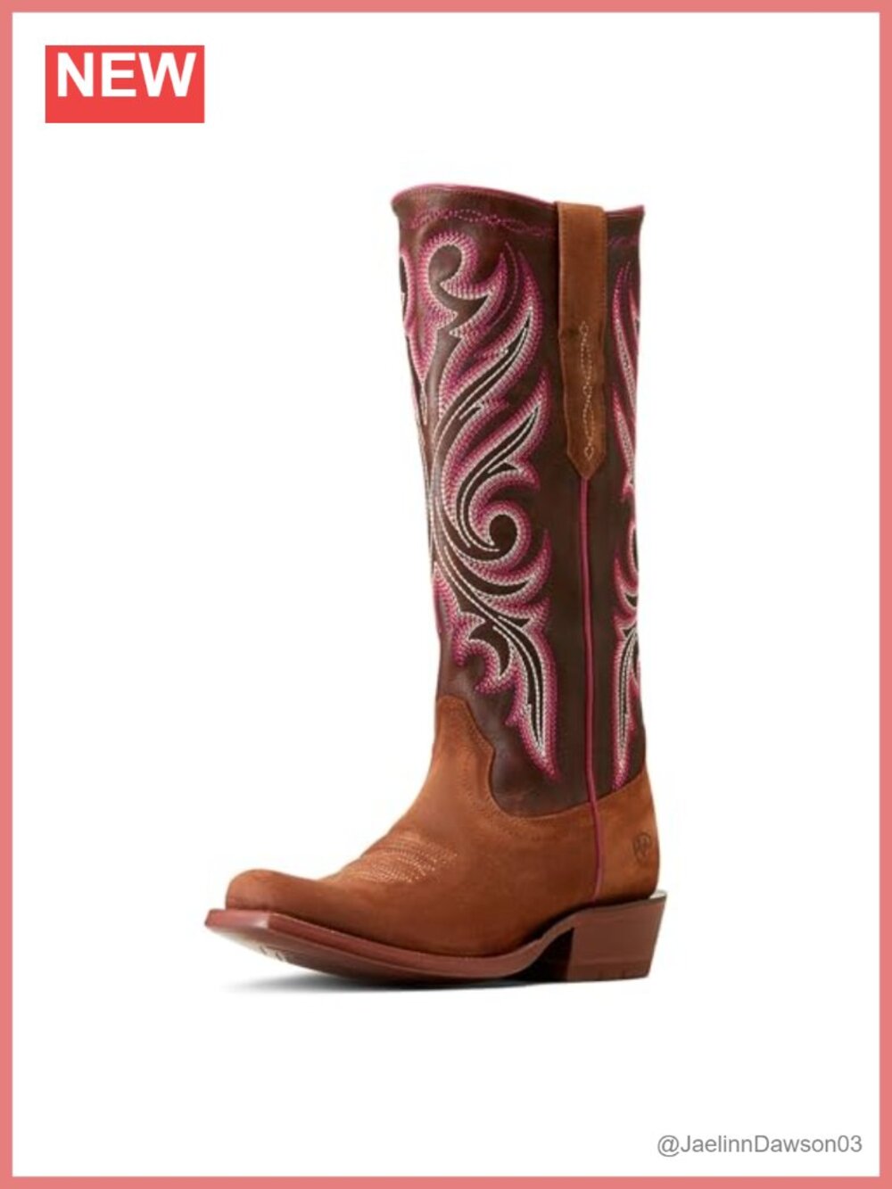 StretchFit Western Boot Snip Toe Faux Leather Mid-Calf Work Boot